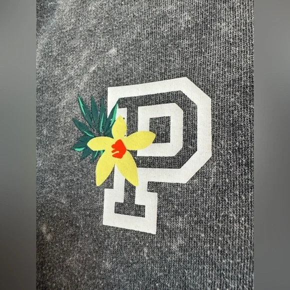 PINK Tropical Zip Hoodie Sweatshirt L - Picture 13 of 15